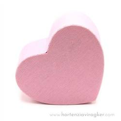 ES05617 Papírdoboz szív rózsaszín/6db. 11*5cm