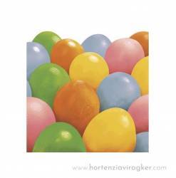 SDWL010701 Szalvéta 33x33cm 20db. 3-rétegű színes tojások